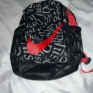 Nike Black and Red jr Backpack
